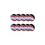 Karokstore 10 Adet Ack Siyah Izole Bant 0.13X19MMX8YDS