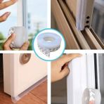 Karokstore 10 Metre Kapı ve Pencere Bandı, Kendinden Yapışkanlı, Şeffaf Kapı ve Pvc Pencere Fitili, Duşakabin, Cam, Rüzgar Contası, Böcek, Toz, Ses Yalıtımı, 35 mm Soğuk Geçirmez Silikon Şerit İSO9001 - standart