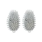 Karokstore 1071817 Çelik Sabun Dispensing Dish Brush Refills, 2'li Paket, Beyaz - standart