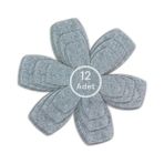 Karokstore 12'li Set Tava Tencere Koruyucu ve Düzenleyici Keçesi (Gri)