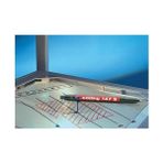 Karokstore 147 S Silgili Permanent Kalem - Asetat Kalemi - Kırmızı - 10 Kalem - 0,3 mm Yuvarlak Uç - Standart