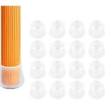 Karokstore 24 Adet Şeffaf Silikon Bacak Koruyucu Kapak Seti | Kaymaz, Sessiz, Yuvarlak Mobilya Ayak Kılıfı | Zemin Koruma Için Şeffaf Silikon Ayak Pedleri | Masa Ayak Uyumlu - standart