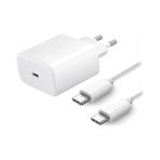 Karokstore 25W 3000A Hızlı Şarj Seti - Type-C Adaptör ve Type-C To Type-C Kablo, Akıllı Telefonlar, Tabletler ve Usb-C Cihazlar Için Yüksek Hızlı Şarj Kiti