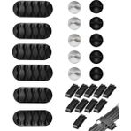 Karokstore 26 Parça Kablo Tutucu Seti | Yapışkanlı Kablo Klipsi | Masa Üstü Kablo Düzenleyici | Şarj Kablosu, Kulaklık, Usb, Hdmı, Mouse Kablosu Için | Ofis & Ev Kullanımı | Kablo Yönetimi Çözümü - standart