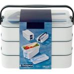 Karokstore 3 Katlı 1260 ml Çatal Kaşıklı Sefer Tası Beslenme Kabı Yemek Taşıma Seti Lunch Box Bpa Sıfır Kilitli Taşıma Kulplu 420 ML+420 ML+420 Ml+ Çatal+ Kaşık Karışık Renk - standart