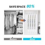 Karokstore 3'lü Askılı Vakumlu Hurç Elbise Torbası Kılıfı 145X70 105X70 90X60 Vakumlu Gamboç Kıyafet Koruma ve Saklama Çantası Dolap Düzenleyici Organizer
