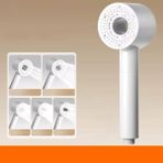 Karokstore 5 Fonksiyonlu Duş Başlığı, Ayarlanabilir Turbo Duş, Yüksek Kaliteli Lüks Tazyik Ayarlı, Modern ve Şık Banyo Aksesuarı Handshower (Gri)