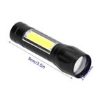 Karokstore 511 LED USB Şarjlı Yüksek Lümen Mini Boy El Feneri, Metal Kasa, 3 Modlu Işık Modülü, Kutulu, Şarj Kablosu Dahil