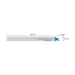 Karokstore 5x Pro Medium-Thick Metal S1237BEF Hassas Panter Testere Bıçağı (Metal Borular ve Profiller, Demir Içermeyen Metaller, Uzunluk 300 Mm, Professional Aksesuar Panter Testere) - standart
