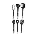 Karokstore 6 Parça Lüks Servis Seti, Mat Krom, Mat Krom - standart