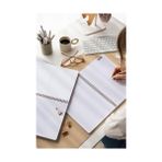 Karokstore A4 Spiralli Karton Kapak 2’li Set Kareli Okul Defteri 80 Yaprak, Ders Programlı Siyah - Standart