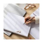 Karokstore A4 Spiralli Karton Kapak 4'lü Set Kareli Okul Defteri 80 Yaprak - Ders Programlı Mavi Disko - Standart