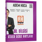 Karokstore Adem Hoca Tüm Sınavlar Için Dil Bilgisi Video Ders Kitabı Kr Akademi Yayınları - standart
