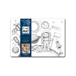 Karokstore Akademi Çocuk Mat 4 Lü Set 1 (Dinozorlar Çağı, Uzay, Iş Makineleri Taşıtlar)
