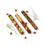 Karokstore Akasya Ağacından Ahşap Zeytin Tabağı, Zeytinlik,ahşap Zeytin Tepsisi El Yapımı Akasya Ahşap Uzun Kano Tekne Tarzı Çanak - Yemek Servis Tabağı Masa Orta Parça (35CM*5CM) - standart