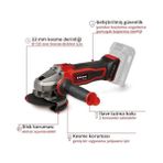 Karokstore Akülü Avuç Taşlama Te-Ag 18/125-2 Li - Solo Power X- (18 V, 125 mm Ø Disk, 33 mm Kesme Derinliği, Yumuşak Başlatma Özelliği, Kesme Koruması)