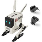 Karokstore Alpha Hızlı Şarj Cihazı Gan, 65 W, 3 Bağlantı Noktalı Hızlı Şarj Cihazı, Seyahat Için Çoklu Fişli, Ingiltere/abd/abd Için Evrensel Şarj