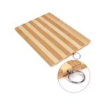 Karokstore Askılı Bambu Kesme Tahtası, Çok Amaçlı Doğrama Tahtası, Et, Balık, Ekmek, Sebze Için Ahşap Kesim Panosu, Dayanıklı ve Şık Mutfak Ürünü (22X32 Cm)