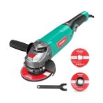 Karokstore Avuç Taşlama 1200 W, 6 Hız ile 3000-10000 Rpm, Taşlama Parlatma Için Mükemmel, 2 x 125 mm Zımpara Diski, 1 Yan Sap, 1 x Koruyucu Kapak, 1 Anahtar