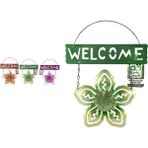 Karokstore Balkon ve Bahçe Hoşgeldiniz Tabelası Yeşil Çiçek