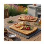 Karokstore Bambu Kesme Tahtası Antibakteriel Yıkanabilir Doğrama Tahtası Dikdörtgen 34X24CM | Antibakteriyel ve Yıkanabilir Bambu Kesme Tahtası - Hijyenik ve Dayanıklı Doğrama Işleriniz Için Ideal
