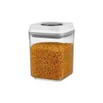 Karokstore Basmalı Kare Erzak Saklama Kabı (0,90 Lt.) ÖLÇÜLER:106X106X145MM - standart
