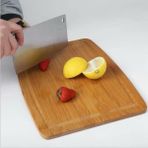 Karokstore Boğumlu Kesme ve Doğrama Panosu – Ekmek, Et, Balık, Tavuk ve Sebze Için Kaymaz Tabanlı, Antibakteriyel, Çok Amaçlı Mutfak Kesim Tahtası (1, 32X22 Cm)