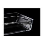 Karokstore Borcam Premium Dikdörtgen Tepsi, 20 cm x 29 Cm, Şeffaf, 2.5 Litre