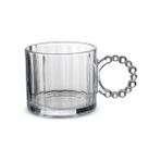 Karokstore Cam Boncuk Kulplu Bardak Seti – 250 ml Koyu Kupa Bardak, Çay Kahve Su Meşrubat Için Şık ve Dayanıklı Tasarım