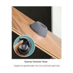 Karokstore Çamaşır Makinesi Titreşim Gürültü Hareket Önleyici Mobilya Yükseltici Ayak Ped (4 Adet)