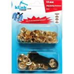 Karokstore Çıtçıt 15 mm Kendin Yap Kiti, Kalın Mont, Giyim, Çanta, Deri Için Çekiçle Uygulama Aparatları ve Renk 15 Adet Çıtçıt Düğme Takım-Paslanmaz Pirinç - standart