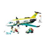 Karokstore City Acil Hava Ambulans Uçağı 60465-6 Yaş ve Üzeri Çocuklar Için Kar Motosikleti Içeren Kurtarma Oyuncak Yapım Seti, Doğum Günü Hediyesi (403 Parça) - standart