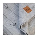 Karokstore Çok Amaçlı Örtü, Nefes Alan Şık Dekoratif Geometrik Desenli El Örgüsü Triko Koltuk Şalı Soldier 130X170 cm (Gri)