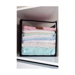 Karokstore Dolap Içi Düzenleyici Kutu Siyah Büyük Boy Organizer Şeffaf Ön Yüzlü 32X32X32
