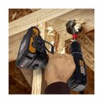 Karokstore DX155.1SET 18 VOLT/2.0AH Li-Ion Çift Akülü Profesyonel Şarjlı Darbeli Matkap + DA01901 32 Parça Vidalama Uç Seti - standart