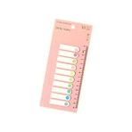 Karokstore Ezoshop Sticky Notes Şeffaf Renkli Yapışkan Not Kağıtları Defter Yer Imleri Etiket Ayraç 3'lü Set (Vanilya) - Standart