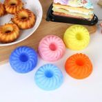 Karokstore Göbekli Muffin Pişirme Kalıbı - 24 Adet Silikon Kek ve Kalıbı - Çikolata ve Sade Kek Için - standart