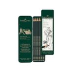 Karokstore Graphite Aquarelle Kurşun Kalem Seti, 5’li, Metal Kutu, Hb-2b-4b-6b-8b, Siyah Naturel, Suda Çözünür, Teknik Çizim ve Eskiz Için, Dayanıklı Uç - Standart