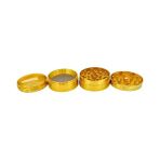 Karokstore Grınder Parçalayıcı Metal Baharat Öğütücü Herb Spice 4 Katmanlı 40MM / 50MM / 63MM (Gold, 50MM), ETG-40M-SYH