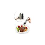 Karokstore Gümüş Baharat Öğütücü Değirmen Pilli Işıklı
