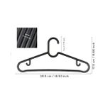 Karokstore Home - Plastik Elbise Askısı, Siyah Elbise Askısı, Gömlek Askısı, Dolap Içi Askı, Yer Kaplamayan Askı, Ceket Askısı, Pantolon Askısı, Gömlek Askısı, Etek Askısı (10, Siyah)