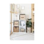 Karokstore Jüt Dolap Içi Organizer Takı, Makyaj, Banyo, Ofis Düzenleyici Kapaklı Saklama Kutusu 30X30X30 cm