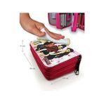 Karokstore Kalem Kutusu Pink Organizer Kalemkutu Vegan Deri Üç Bölmeli Kalemlik-Pembe - Standart
