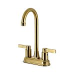 Karokstore KB8497NDL Nuvofusion 4 " Bar Musluk, Fırçalanmış Pirinç - standart