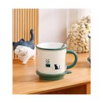 Karokstore Kedi Figürlü Minimalist Seramik Kupa