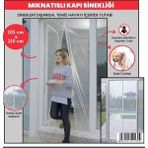 Karokstore Luas Mıknatıslı Kapı Sinekliği, Sinek Böcek Tutucu, Beyaz Tül Sineklik, Sivrisinek Ağı, Balkon Kapısı, Sürgülü Kapı, Teras Kapısı Için Mıknatıslı Perde 105 cm