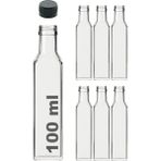 Karokstore Maraska Şeffaf 100 ml Sızdırmaz Kapaklı Boş Cam Şişe 6 Adet - standart