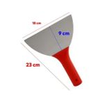 Karokstore Plastik Saplı Metal Spatula Sıva Duvar Macun Boya Kazıma Ispatulası 18 cm Takılabilir Sap