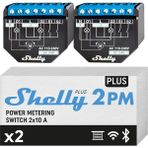 Karokstore Plus 2pm, Wi-Fi ve Bluetooth 2 Kanallı Akıllı Röle Şalteri, Güç Ölçümü, Ev Otomasyonu, Panjur Uzaktan Kumanda, Alexa Ve, Ios Uygulaması (2'li Paket)
