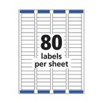 Karokstore Posta Adresi Etiketleri, Lazer Yazıcılar, 2.000 Etiket, 1/2x1-3/4, Kalıcı Yapıştırıcı, Kolay Soyma, 5 PAKET(5267) - Standart